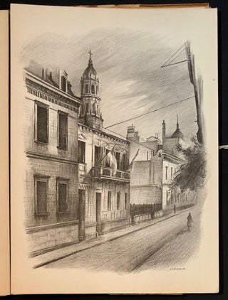 Laminas de la Ciudad de Buenos Aires Lugares y Recuerdos. Litografias Originales de Rodolfo Castagna