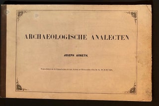 Item #5551 Archaeologische Analecten. ARCHEOLOGY - Roman, Joseph ARNETH