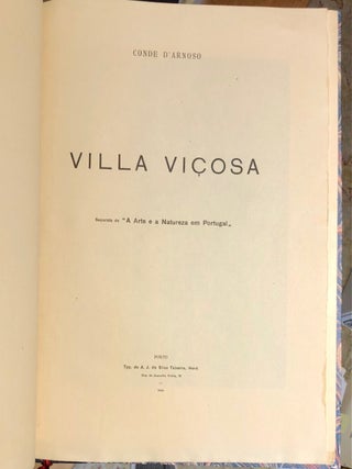 Villa Vicosa Separata de "A Arte Natureza em Portugal"