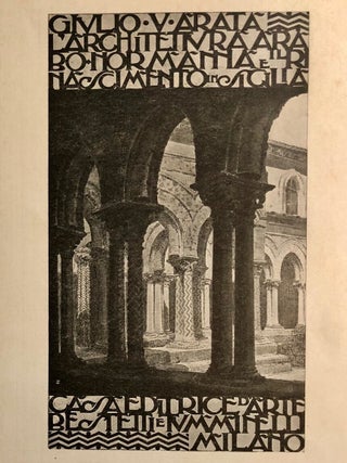 L'Architettura Arabo-Normanna E Il Rinascimento In Sicilia. Prefazione di Corrado Ricci