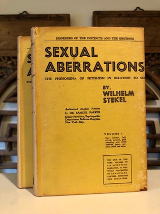 Sexual Aberrations The Phenomena of Fetish in Relation to Sex. Complete Set in Two Vols. w/Dust Jackets