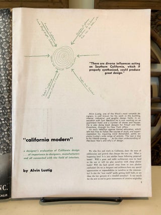 California Designs October 1947, Vol. 1 No. 3 - Featuring the Alvin Lustig Article, "California Modern"