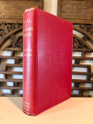 Item #5922 The Trial of Jean Pierre Vaquier - Notable British Trials Series. R. H. BLUNDELL, R....