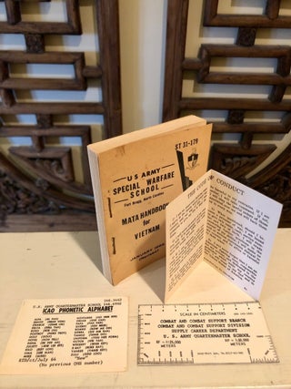 Item #5981 MATA Handbook for Vietnam Special Text 31-179 Including Ephemera. U. S. Army Special...