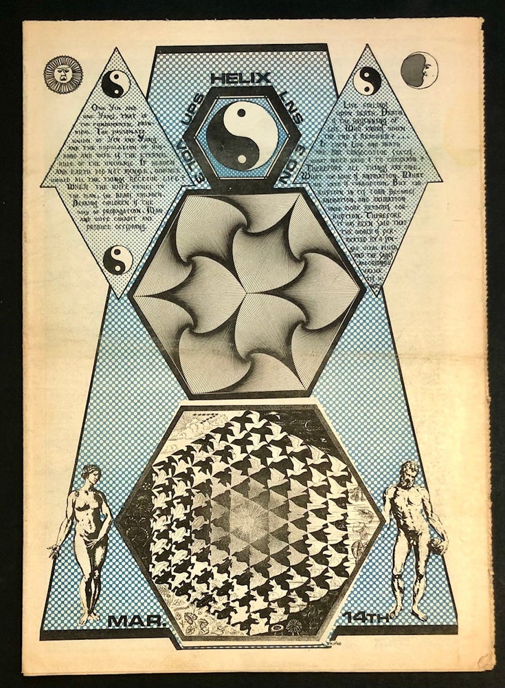 Item #6111 Helix Vol. III No. 3. March 14, 1968. WITH ad for ACLU Pot-Test Case Benefit Featuring Magic Fern and the Time Machine. Paul DORPAT, Walt Crowley John Cunnick, JOURNALISM - Underground Press - Seattle.