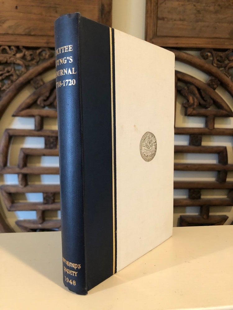 Item #614 Pattee Byng's Journal 1718- 1720; Publications of the Navy Records Society Vol. LXXXVIII. M. C. CRANMER_BYNG, J. L., M. A.