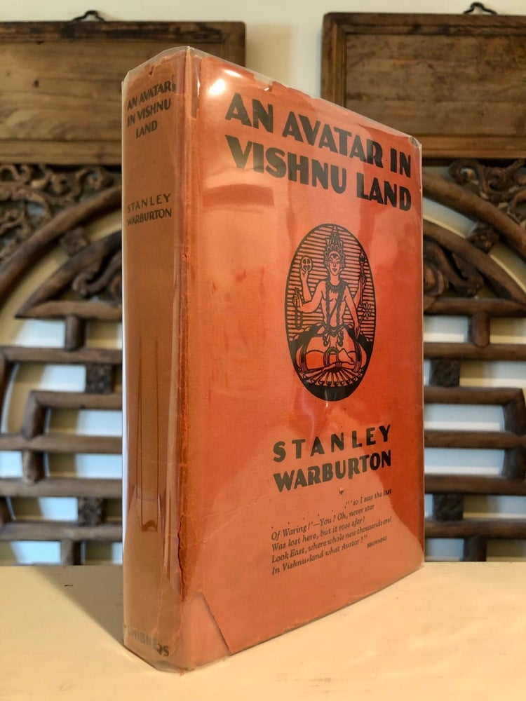 Item #6151 An Avatar in Vishnu Land Concerning Chiefly Viroschand Ganeshkind, Merchant of India. Stanley WARBURTON.