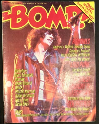 Item #6248 BOMP! No. 19 October/November 1978 - Joey Ramone cover. Greg SHAW, publisher