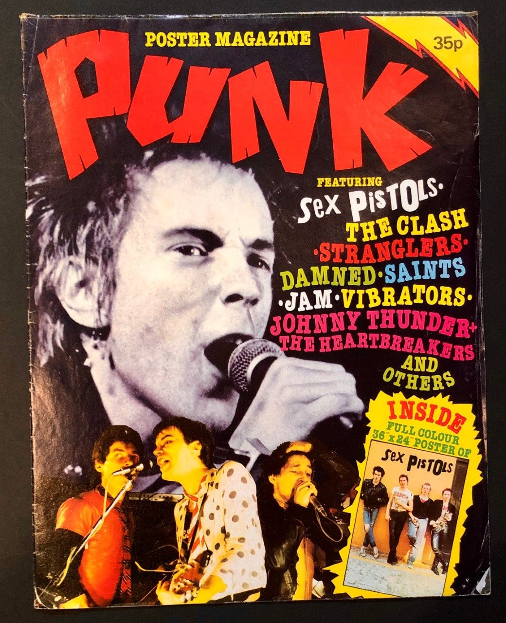 PUNK Poster Magazine featuring large Sex Pistols Poster by PUNK-NEW WAVE  UNDERGROUND on Long Brothers Fine and Rare Books