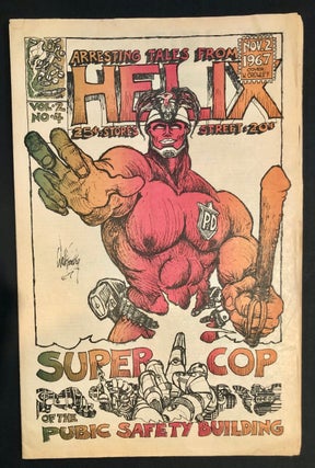 Item #6256 Helix Vol. II No. 4. November 2, 1967 Featuring Walt Crowley Cover Art "Super Cop;"...