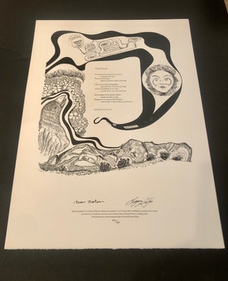 Earth Vowels [Signed Limited Edition Poetry Broadside]