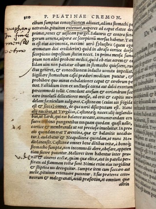 Summi Adulatricis Medicinae Artificis, De re Culinaria libri decem.; Cremonensis de Tuenda Valetudine, Natura rerum, & Popinae Scientia libri X.; de Facultatibus alimentorum Tractatus