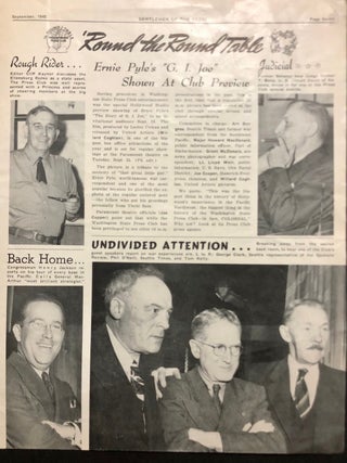Gentlemen of the Press - Lot of four issues: Vol. 9 No. 9 September 1945, No. 11 November 1945, No. 12 December 1945 & Vol. 12 No. 2 February 1948
