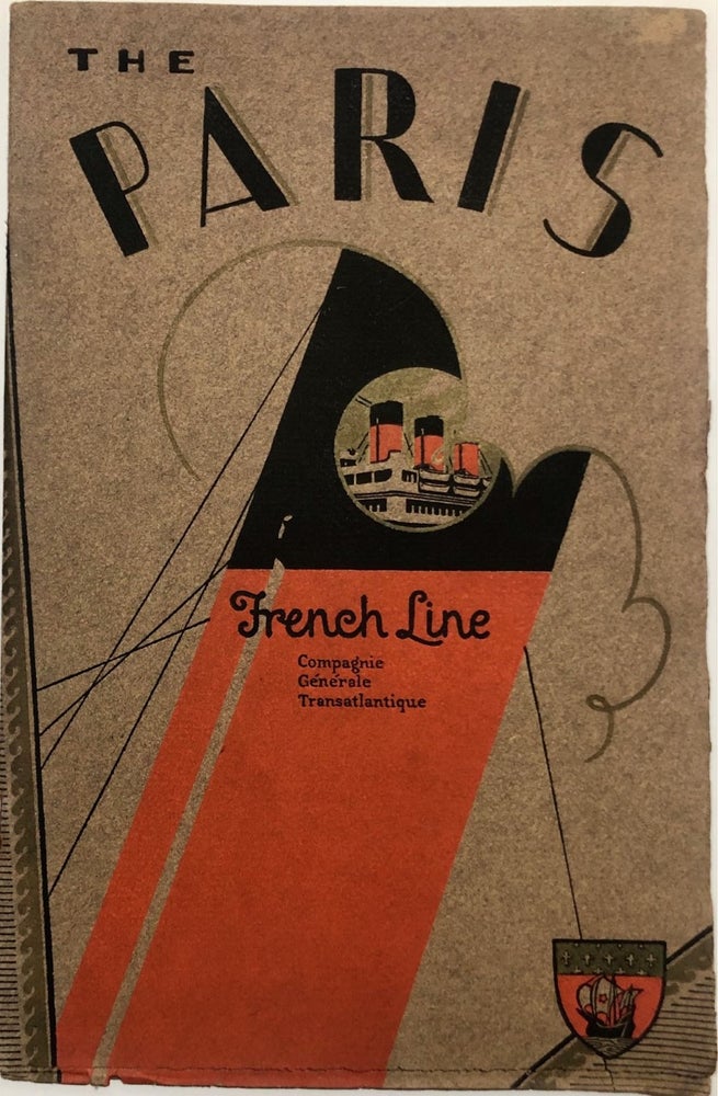 Item #6542 The Paris French Line Compagnie Generale Transatlantique [S.S. Paris Ocean Liner Brochure]. MARITIME - Ocean Liners.