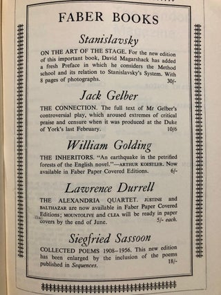 The London Magazine New Series Vol. I No. 1 - 5, April - August 1961