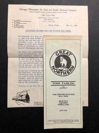 North American Steam Locomotives: The Mountains - SIGNED in Slipcase, WITH Ephemera