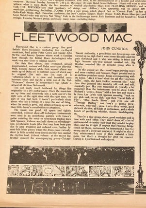 Helix Vol. 6 (VI) No. 3 January 16, 1969 with Articles on Bail Defaulted by Eldridge Cleaver; Robert Crumb "Head Comix;" a Review of Fleetwood Mac's First Seattle Show