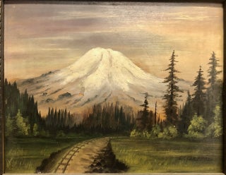 Mt. Rainier [Primitive Antique Painting]