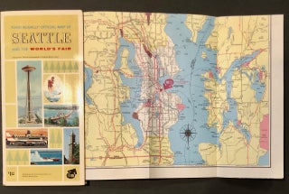 Seattle World's Fair Detail Map, City Map and handouts - Lot of 8 different items