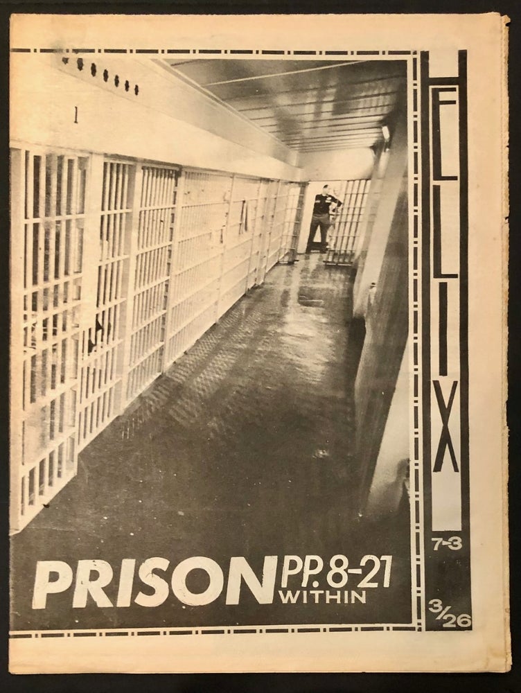 Item #6715 Helix Vol. VII No. 3 March 26, 1969: Prison Issue; Victor Steinbrueck on Saving Pike Place Market. JOURNALISM - Underground Press - Seattle, Paul DORPAT, Walt Crowley John Cunnick.