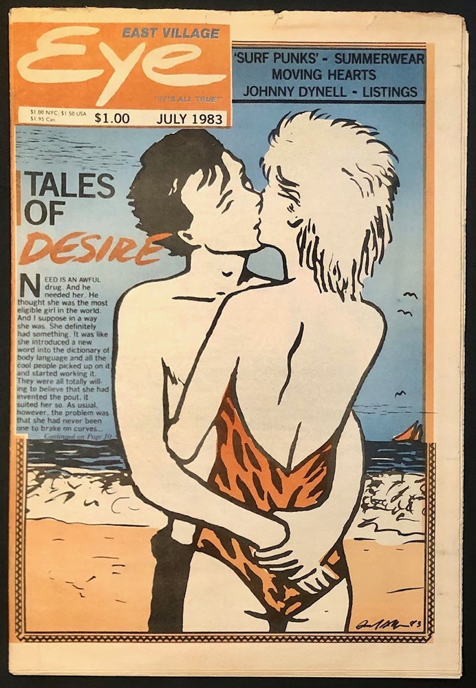Item #6742 East Village Eye July 1983 Lead Article on Surfing's New Era; Cookie Mueller; Mapplethorpe Photo. JOURNALISM - Alternative Press.