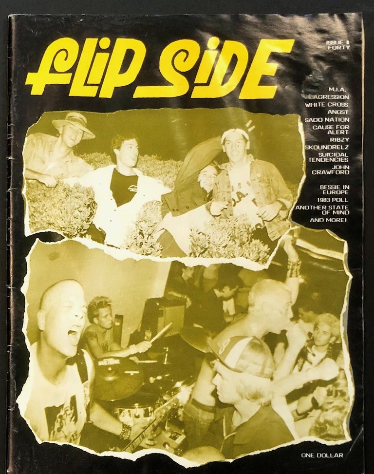 Item #6784 Flip Side Magazine Issue #40 [Flipside; Flip-Side] Cover Featuring MIA and Agression. Al KOWALESKI.