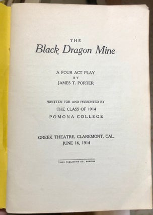 The Black Dragon Mine: A Four Act Play