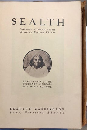 Item #6807 Sealth Vol. 8 Nineteen Ten and Eleven 1910 - 1911 [Broadway High School Annual]. High...