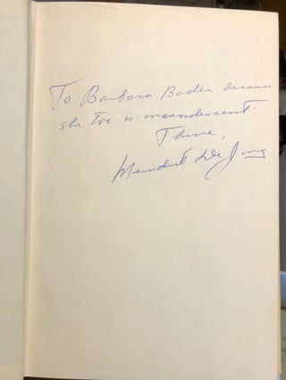 Journey from Peppermint Street -ASSOCIATION Copy Inscribed to Barbara Bader-