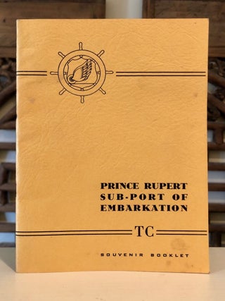 Manuscript Ship Log: Merchant Vessel in the Aleutian Islands During WWII [along with] Prince Rupert Sub-Port of Embarkation Souvenir Booklet and Typed Copy Signed US Navy Orders from the U.S.S. Teal [Lot of Three Items]