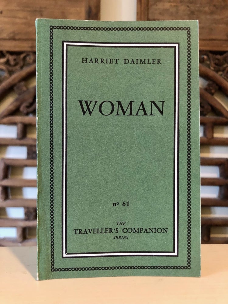 Item #6861 Woman [aka The Woman Thing] Traveller's Companion Series No. 61. Harriet DAIMLER, Iris Owens.