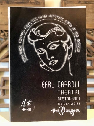 The Playgoer [official program] - Earl Carroll Theatre Restaurant Hollywood [with] Earl Carroll's Hollywood [magazine]