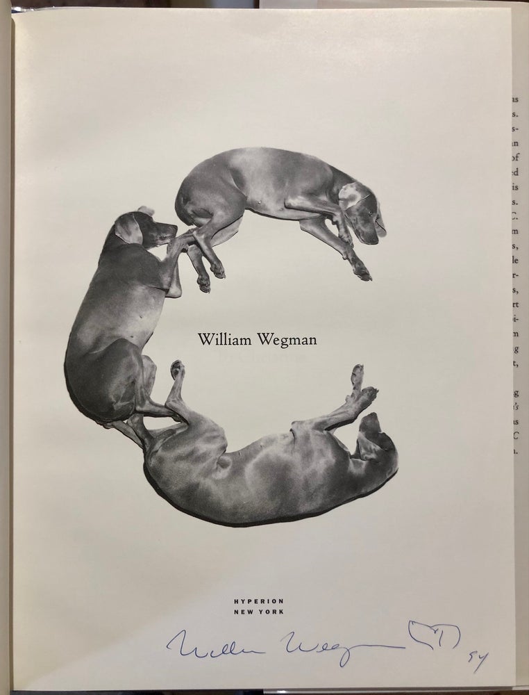 Item #6960 ABC - SIGNED First Edition with Dust Jacket. William WEGMAN.