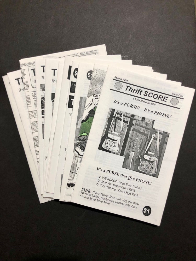 Item #6994 Thrift SCORE a 'zine about thriftin' COMPLETE Run in 13 Issues. Al HOFF.