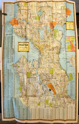 Item #6998 Seattle Guide Map [Large Full Color Map]. CARTOGRAPHY - Seattle