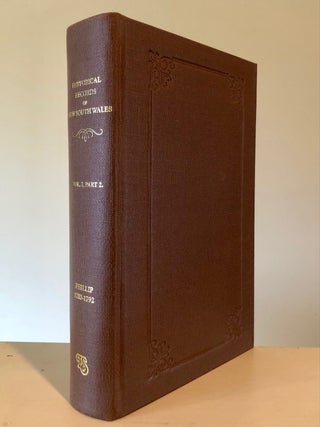 Historical Records of New South Wales. Vol. I, Part 2 - Phillip 1783 - 1792.