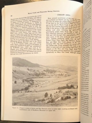 Myers Creek and Wauconda Mining Districts of Northeastern Okanogan County, Washington