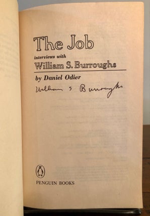 Item #7104 The Job Interviews with William S. Burroughs - SIGNED Copy. William S. BURROUGHS,...