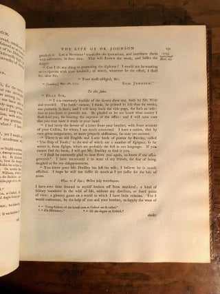 The Life of Samuel Johnson, LL.D Comprehending an Account of His Studies and Numerous Works, in Chronological Order ... in Two Volumes.