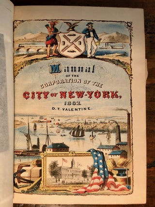 Manual of the Corporation of the City of New York - Complete Set of 28 Vols.,1841-1870, in Publisher's Bindings