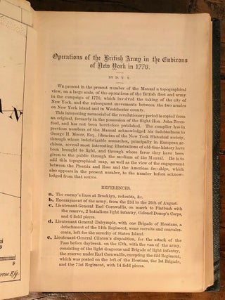 Manual of the Corporation of the City of New-York 1864 - INSCRIBED Presentation Copy