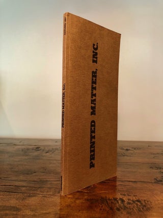 Item #7365 Printed Matter Inc. Artists´ Books, Catalogue October 1977 WITH Large Poster/Order...