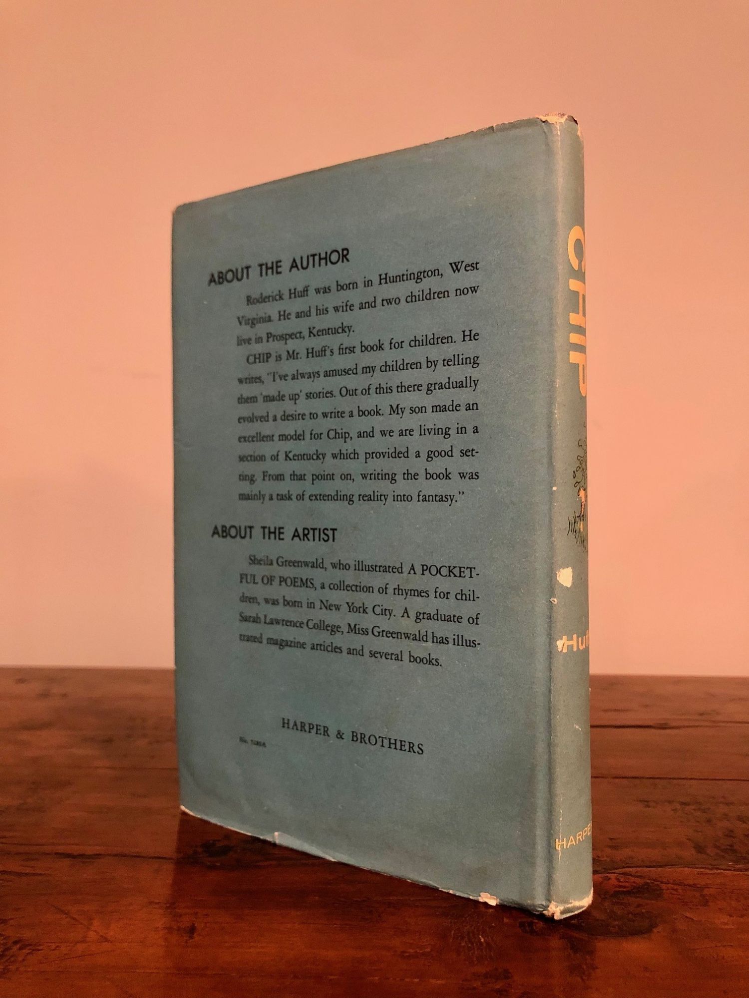 Chip - SCARCE, with Dust Jacket | Roderick HUFF | First Edition