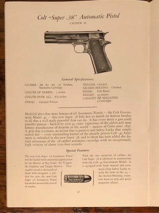 Colt Fire Arms The Arm of Law and Order - Revolvers and Automatic Pistols