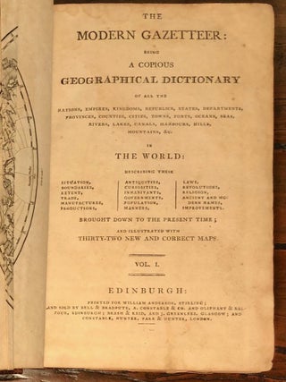 The Modern Gazetteer: Being a Copious Geographical Dictionary (Complete in 2 volumes)