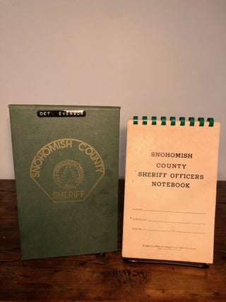 Item #7550 Two Snohomish County Sheriff Detective's Notebooks - Late 1960s and early 1980s....