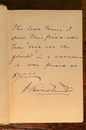 Item #7643 The Amenities of Book Collecting and Kindred Affections - INSCRIBED Copy. A. Edward...