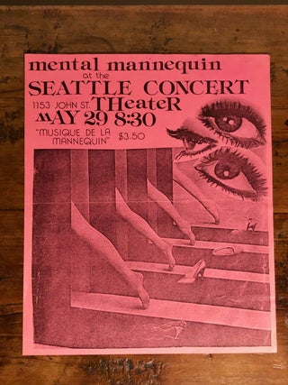 Item #7793 Original Punk Poster featuring Mental Mannequin at the Seattle Concert Theater. PUNK...