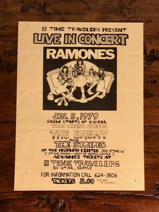 Item #7807 Original Poster/Handbill Featuring the Ramones Live in Concert at the Norway Center....