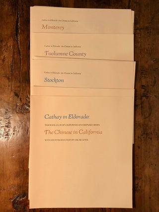 Cathay in Eldorado The Chinese in California - WITH Slipcase